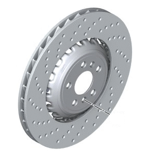 Carbon Ceramic Brake Rotor - Left