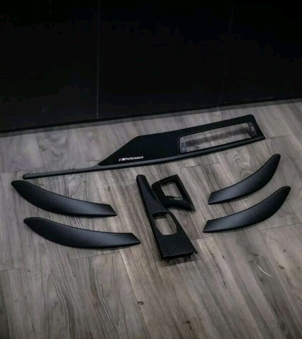 Original BMW M-Performance Carbon Alcantara Interior Trim Set for BMW F30 / F32 / F33 / F36 / F80 M3 / F82 M4 - Part Number 51952230351This Genuine BMW carbon fiber and alcantara is sure to completely transform the interior of your 3 Series or 4 Series - Image 2