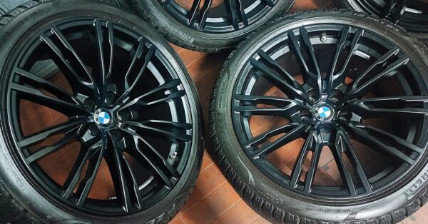 Original wheels BMW M sport from 19 complete winter tires Pirelli pressure sensors - Image 2
