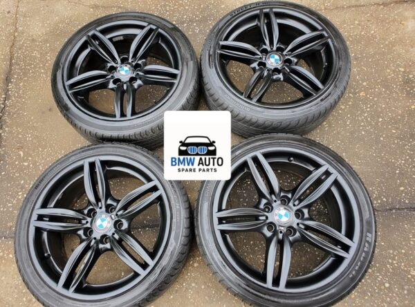 19 inch M sport F10 5 series wheels 5x120. No cracks bends or welds. Really good 235/40/19 tires