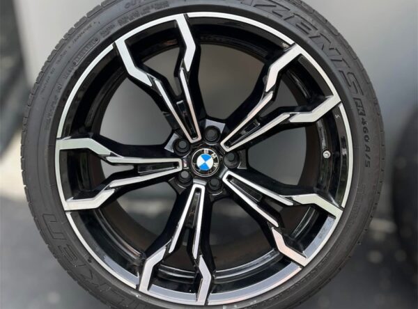 Up for sale is a lightly used set of BMW F97 X3M OEM 765m wheels with Falken Azenis FK460 Ultra High Performance All Season tires   These wheels were take-off’s from a new X3M with the Falken tires mounted this past spring. This set-up has approximately 2500 miles. - Image 5