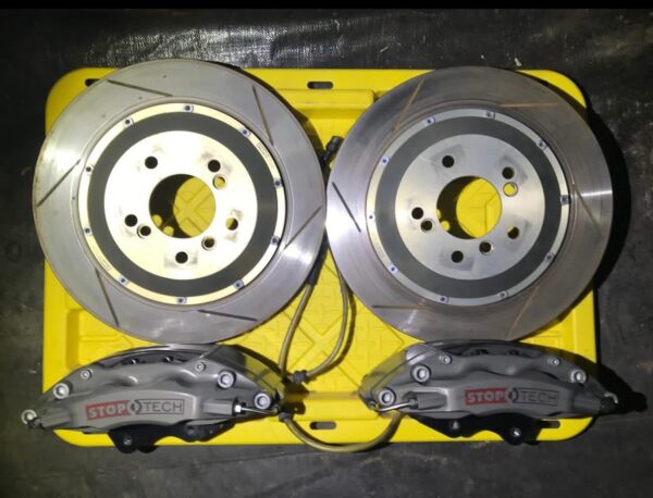 Stoptech Trophy 4-Piston 355x32 Rear BBK for BMW e46 M3 - Image 2