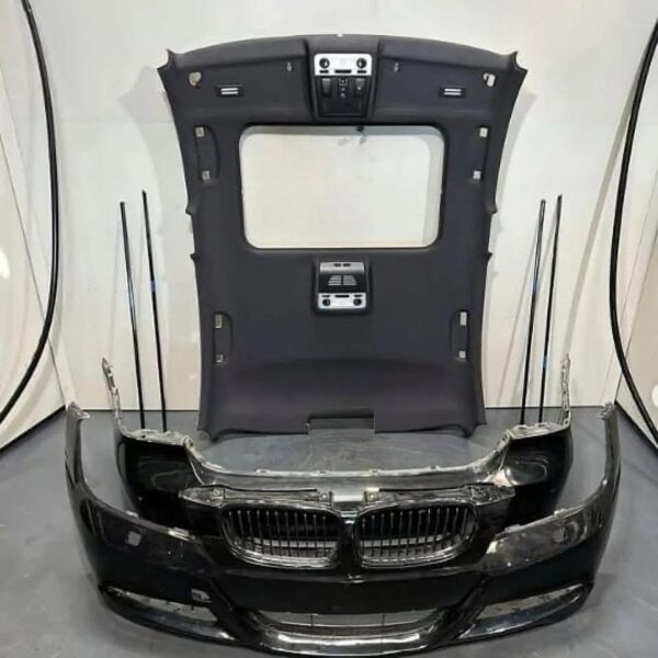 Attention E90 owners❗️  •E90 LCI Msport Front Bumper •E90 Msport 328i/330i Rear Bumper  •E90 Black Headliner Set Complete (Pillars/Sunroof Shade Not Pictured)  •E90 Shadowline Trim Set