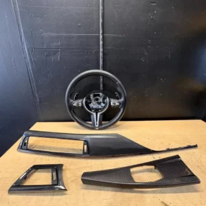 BMW F8X M3 M4 Interior Goodies 📲DCT steering wheel ✅Carbon Fiber Trim ✅Each item has some typical wear and tear