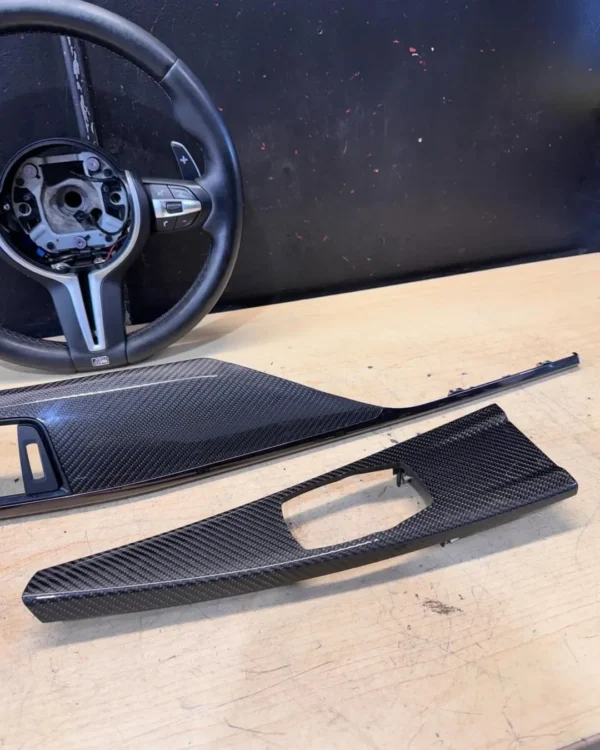 BMW F8X M3 M4 Interior Goodies 📲DCT steering wheel ✅Carbon Fiber Trim ✅Each item has some typical wear and tear - Image 3