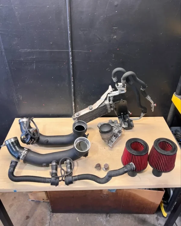 BMW E9X N54 335i Aftermarket Mods ✅Aluminum Chargepipe W/BOV  Aluminum Chargepipe W/Diverter valves Oil Cooler Retrofit CTS Turbo Dual Cone Intakes