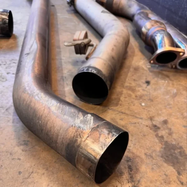 N54 335i VRSF Race Exhaust   Has race muffler and midpipe! Easy direct swap!  Fits 2007-2010 335i with the N54! Last video shows what it sounds like with catless downpipes! - Image 4