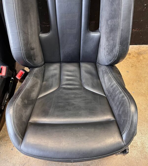 BMW F82 M4CS Front Seate  These are out of a 2019 F82 M4CS.  Alcantara and Leather with comp cutout. Heated power seats. Fits F chassis coupe only. Plug and play for F82 M4. Driver side seat belt buckle needs to be replaced. - Image 5