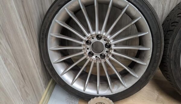 BBS Alpina B7 Wheels SET   •Front-21x8.5 ET25  •Rear-21x10 ET41 •Minor Curb Rash  •Center Cap Bent   SKU 40565 - Image 3