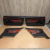 F82 M4 RED Door Cards SET  •Fits F32  •Leather  SKU 40222