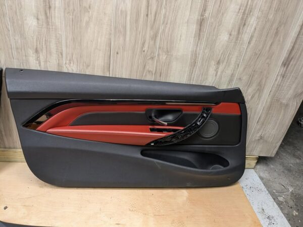 F82 M4 RED Door Cards SET  •Fits F32  •Leather  SKU 40222 - Image 5