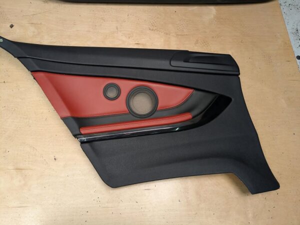 F82 M4 RED Door Cards SET  •Fits F32  •Leather  SKU 40222 - Image 3