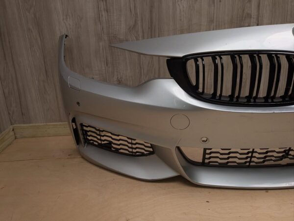 F32 M Sport Front Bumper   •Fits F32/F33/F36  •W/ Grilles  •Silver A83 •Dent & Paint Cracks  SKU 38962 - Image 6