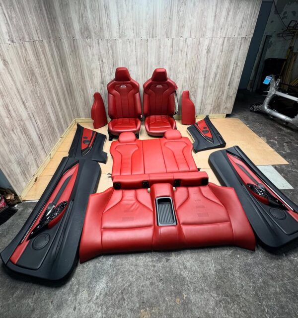 F82 Red Interior   •One seat missing rail and damage on bolster  •Retrofit into E92/F32 - Image 8