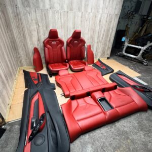 F82 Red Interior   •One seat missing rail and damage on bolster  •Retrofit into E92/F32