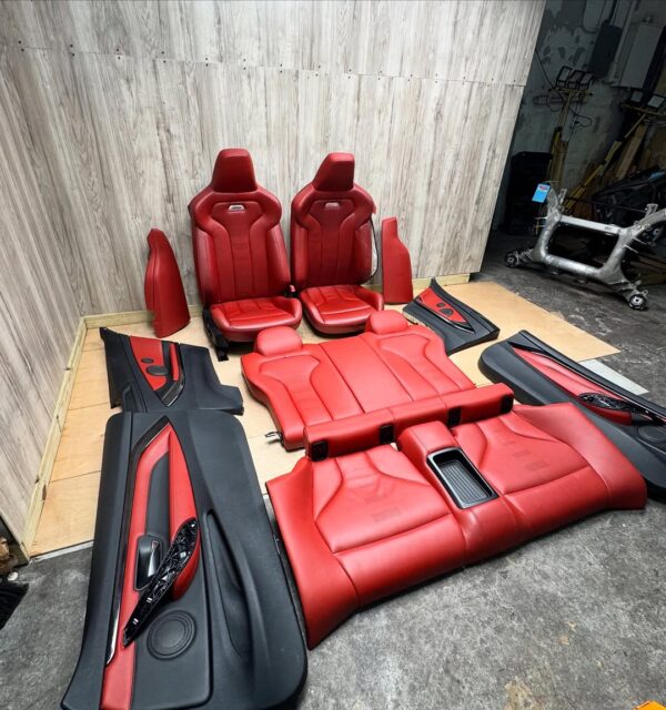 F82 Red Interior   •One seat missing rail and damage on bolster  •Retrofit into E92/F32