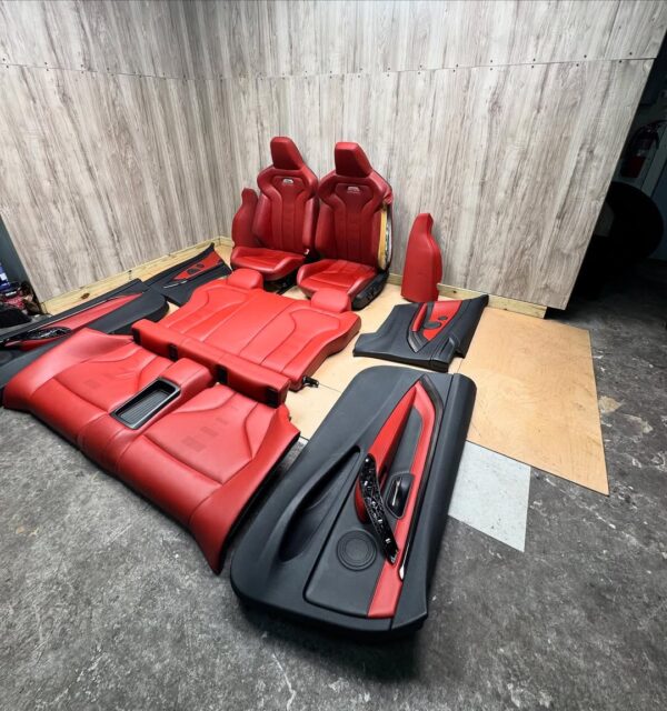 F82 Red Interior   •One seat missing rail and damage on bolster  •Retrofit into E92/F32 - Image 6
