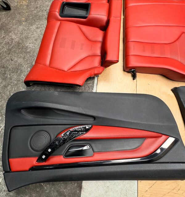 F82 Red Interior   •One seat missing rail and damage on bolster  •Retrofit into E92/F32 - Image 4