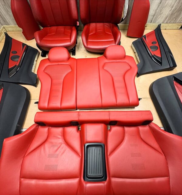 F82 Red Interior   •One seat missing rail and damage on bolster  •Retrofit into E92/F32 - Image 2