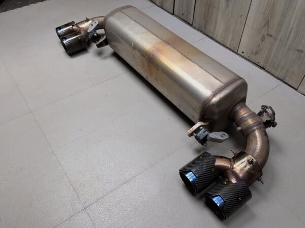 G42 M240i Muffler Exhaust   •W/ Aftermarket Carbon Fiber Tips  SKU 35603 - Image 4