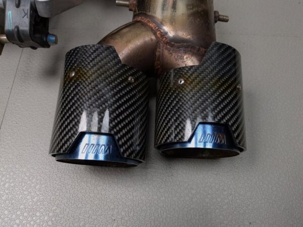 G42 M240i Muffler Exhaust   •W/ Aftermarket Carbon Fiber Tips  SKU 35603 - Image 3