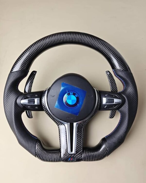 Custom F8x style steering wheel. - (DOES INCLUDE AIRBAG) -Will fit F3x and F8x  -We also have F8x style for E Chassis. Plug and Play!!! - Image 9