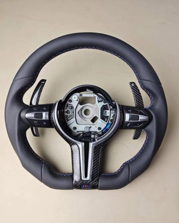 Custom F8x style steering wheel. - (DOES INCLUDE AIRBAG) -Will fit F3x and F8x  -We also have F8x style for E Chassis. Plug and Play!!! - Image 10