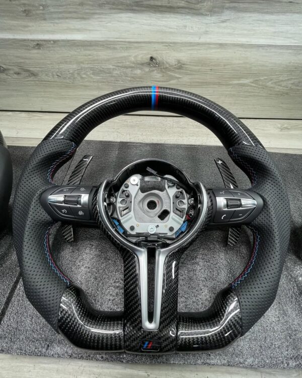 F8x style steering wheel  Will fit f3x and f8x We also have F8x style for E Chassis. Plug and Play!!! - Image 3
