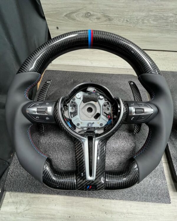 F8x style steering wheel  Will fit f3x and f8x We also have F8x style for E Chassis. Plug and Play!!! - Image 4