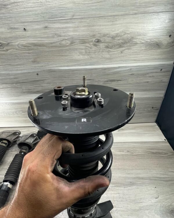 F30 RWD 5 Bolt BC Coilovers One camber plate slightly bent. Can be easily repaired - Image 4